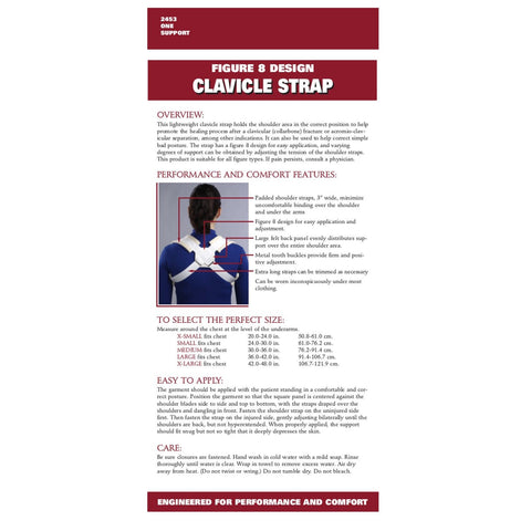 OTC Figure-8 Clavicle Strap White