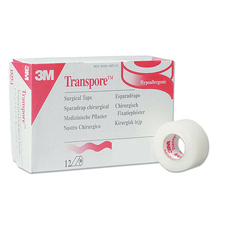 3M™ Transpore™ Medical Tape 1 in x 10 yd 2.5 cm x 9.1 m