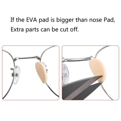 ProTech Self-Stick Foam Nose Pads for Eyewear Comfort Peach 10/bx