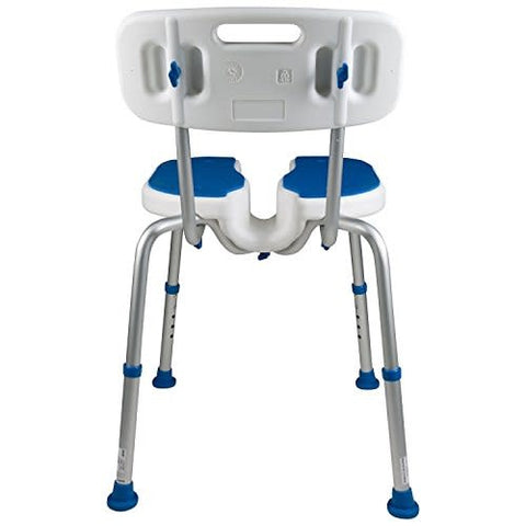 PCP Adjustable Padded Bath Chair w/Hygienic Cutout