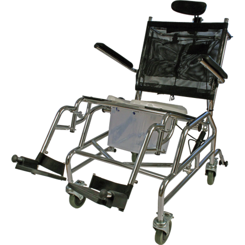 Tilt Wheeled Commode Padded Seat