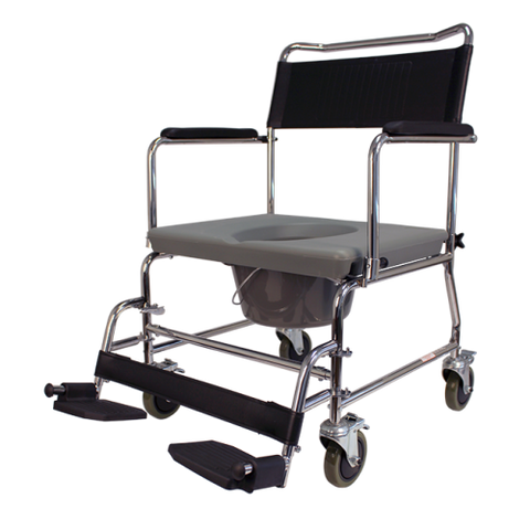 Heavy Duty Deluxe Wheeled  Commode