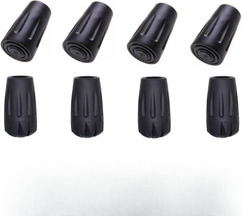 Rubber Walking Stick Tips for Hiking Poles 8/Bx