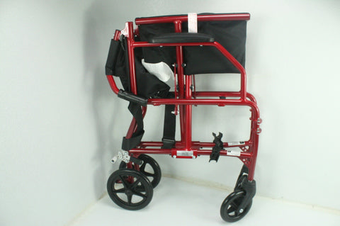 Medline Ultralight Transport Wheelchair 19”