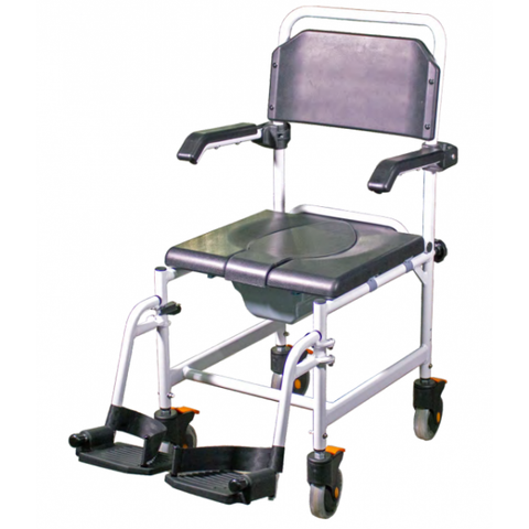 ATS 560 Aluminum Commode with 4 Locking Casters