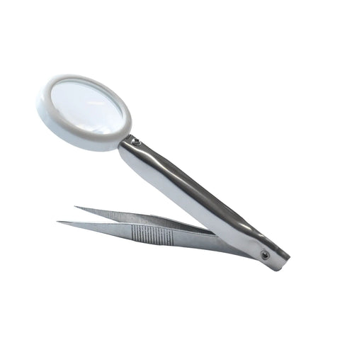 Tweezer with Magnifier up to 8x Magnification for Fine Precision