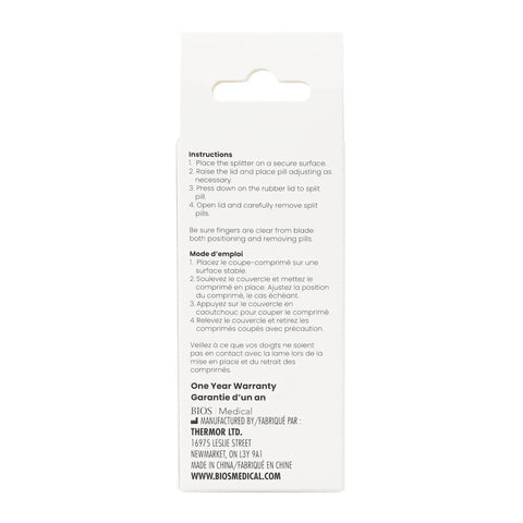 Bios Deluxe Pill Splitter with Blade Guard