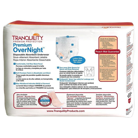 Tranquility Premium Overnight Underwear Bulk 3 XXXLarge 10/Bg