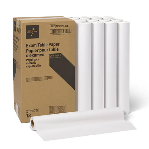 Exam Table Paper Smooth 21" x 225ft 12/Bx