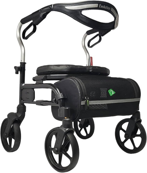 Trillium Wheels Walker Regular Black with Tall Handles (Ext: 34.5" - 37.5")