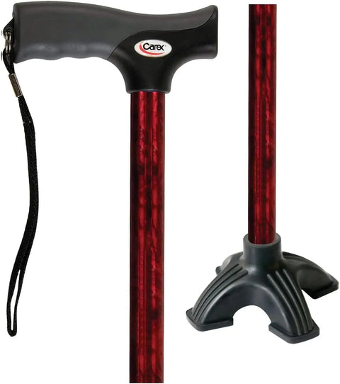 Soft Grip Cane Red Pattern