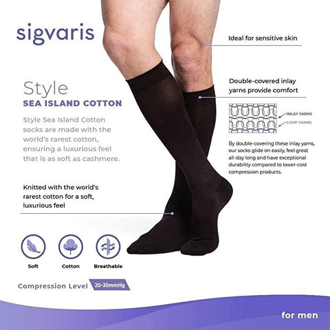 Style Sea Island Cotton for Men 20-30mmHg