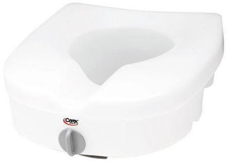 Carex 5" EZ Lock  Raised Toilet Seat