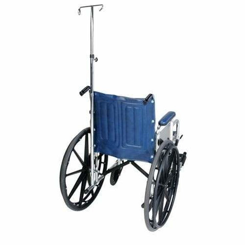 Drive Universal Telescoping I.V. Pole Attaches to Most Wheelchairs