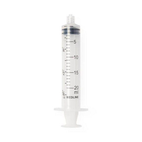 Medline Syringe Only 20ml Luer Lock Latex-Free Sterile 40/Bx single