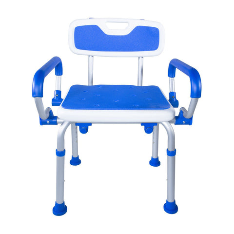 PCP Shower Chair w/Back & Flip-Up  Arms