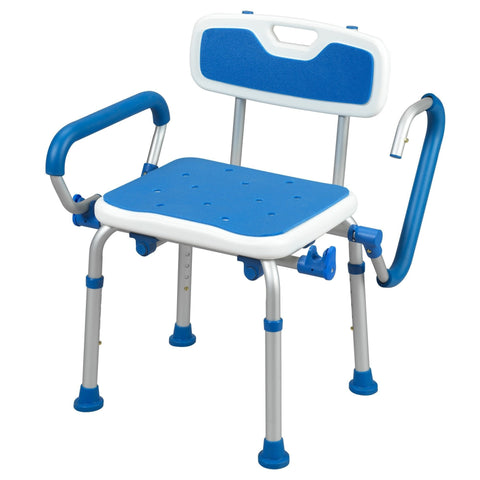 PCP Shower Chair w/Back & Flip-Up  Arms