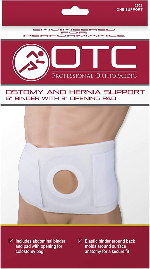 Ostomy & Hernia Support 6" Binder 3" Opening