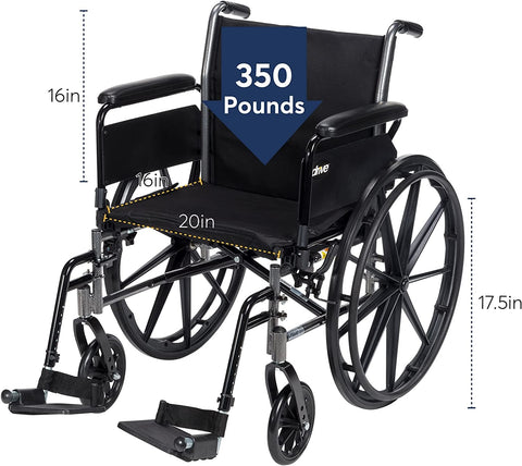 Cruiser III Wheelchair Detachable Desk Arm (DDA) Foot Rest (SF)