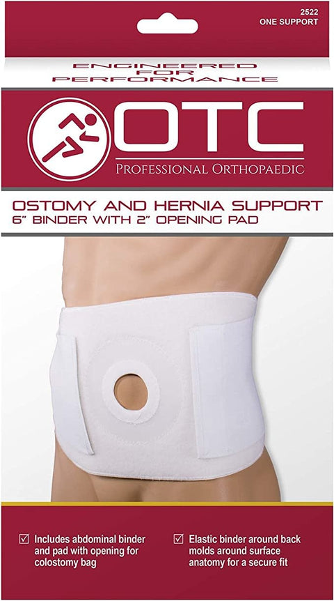 Ostomy & Hernia Support 6" Binder 2" Opening