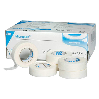 3M Micropore Surgical Tape 1/2"x10yd 24/bx