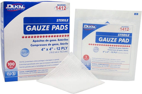 Sterile Gauze 4x4" 8-ply Single