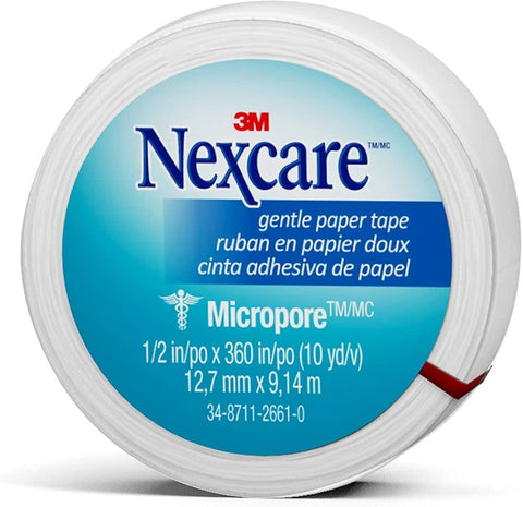 3M Nexcare Surgical Tape 1/2"x10yd Roll