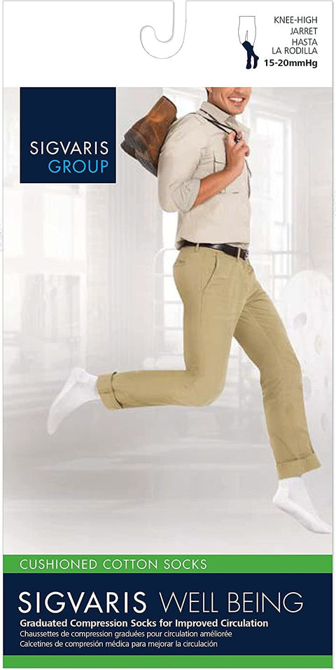 Sigvaris Cushioned Cotton Socks 15-20mmHg