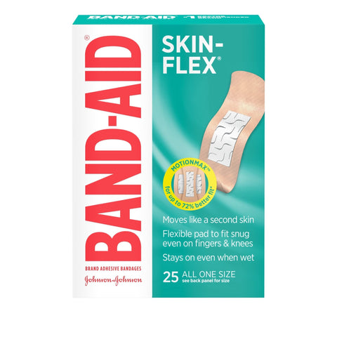 Band-Aid™Skin-Flex Hypoallergenic Sensitive Skin Bandages, One Size,  Count 25