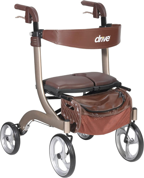 Drive Nitro Aluminum Rollator 10" Casters