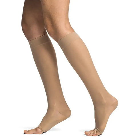 120C Sheer Fashion 15-20mmHg Open Toe Size A Golden