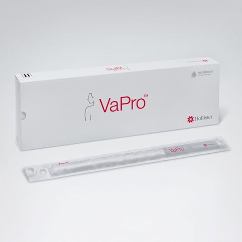 Hollister Vapro F-Style Touch-Free Hydrophilic Intermittent Catheter Straight Tip 14 Fr 16in 30/Bx