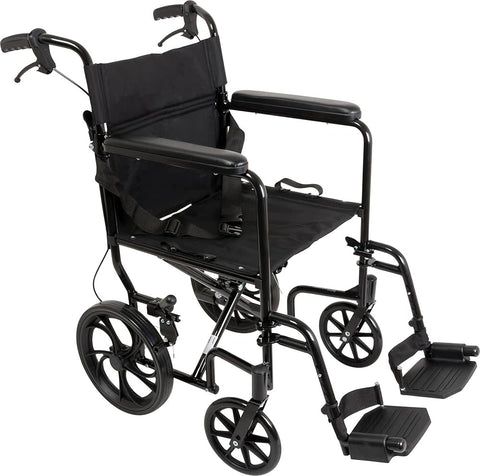 Probasics Transport Chair 19” 300lbs with 12in Rear Wheels