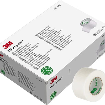 3M Micropore Surgical Tape 1"x10yd 12/bx