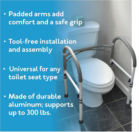 Carex Bathroom Safety Rail Stand Alone