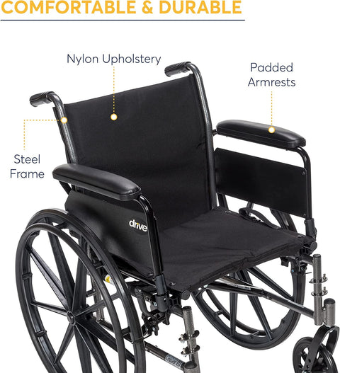 Cruiser III Wheelchair Detachable Desk Arm (DDA) Foot Rest (SF)