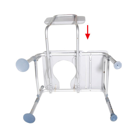 Drive Padded Transfer Bench and Commode 400lbs