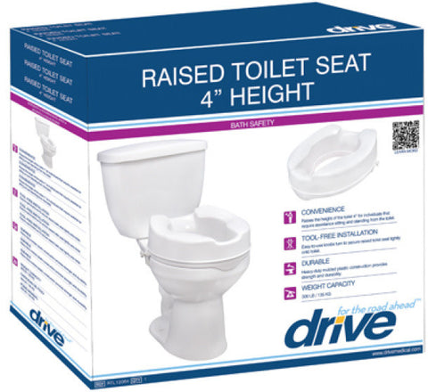 Drive Raised Toilet Seat w/out Lid 4"