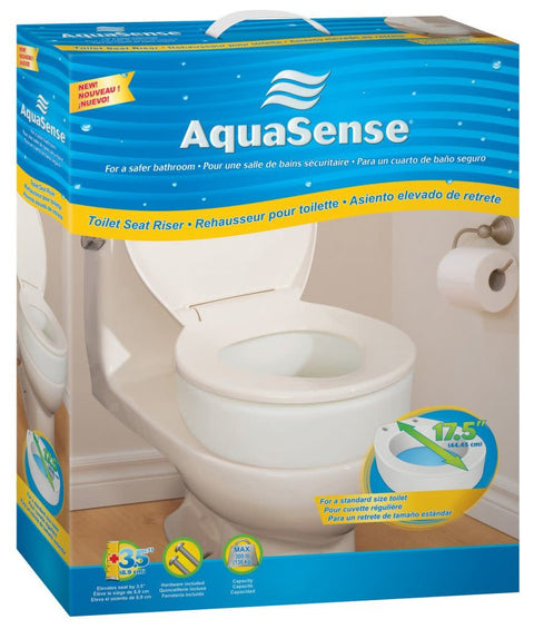 AquaSense Raised Toilet Seat w/out Lid  4"