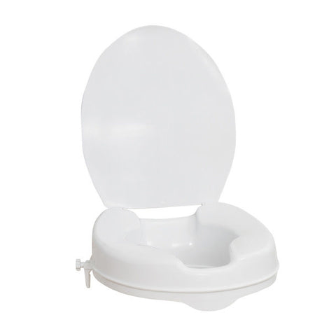 AquaSense Raised Toilet Seat w/Lid  4"