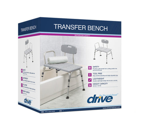 Three Piece Drive Tub Transfer Bench 400lbs