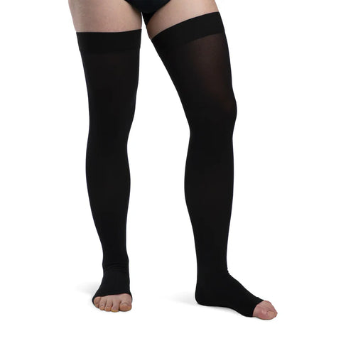 Essential Opaque for Thigh High 20-30 mmHg Open Toe
