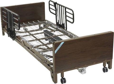 Drive Medical Delta Ultra-Light 1000 Full-Electric + Bed Half Rails + Gravity 7 Mattress 84" (15784)