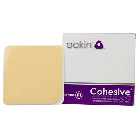 Convatec Eakin Cohesive Skin Barrier 4" X 4" (10cm X 10cm) 5/Bx