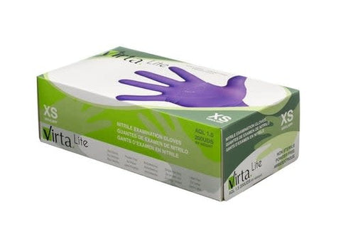 Virta Lite Nitrile Gloves Indigo 200/bx