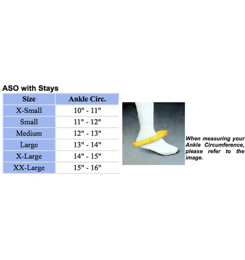 MedSpec ASO Ankle Stabilizer with Stays
