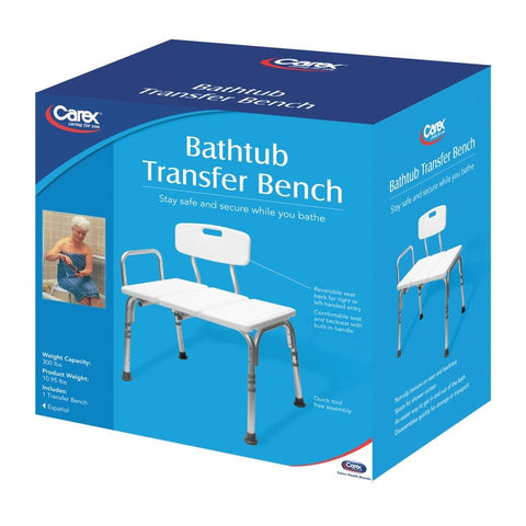 Carex Bathtub Transfer Bench 300lbs