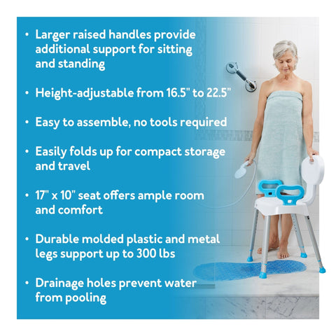 Carex EZ Bath & Shower Seat w/Handles
