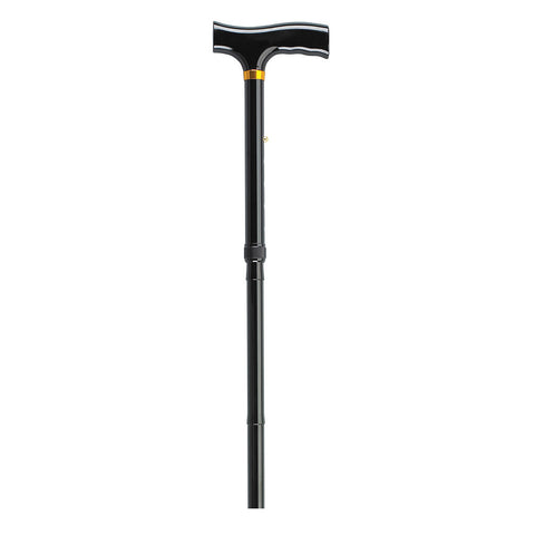 Drive Bariatric Aluminum Black Folding Height Adjustable Cane 500lbs