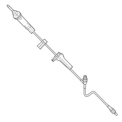 Baxter Clearlink Solution Set Luer Inject Site & Male Luer Lock Adapter And Roller Clamp 76" 10drp/ml